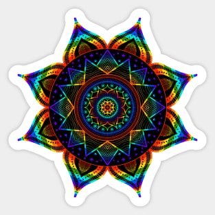 Mandala Rainbow Sticker